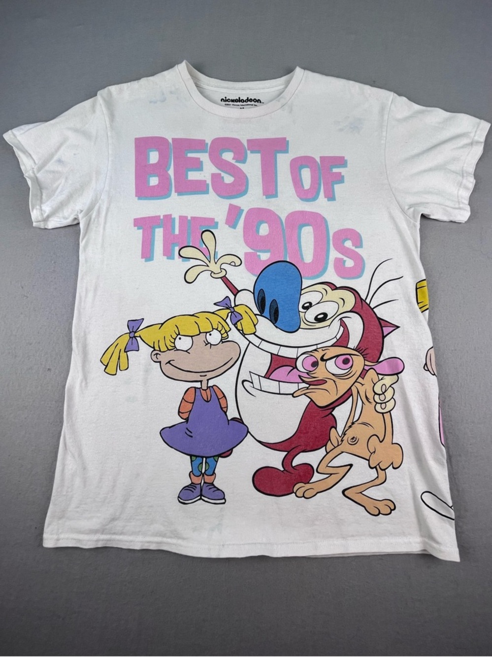Nickelodeon T-Shirt Adult L Pink Tie Dye Best of The '90s Graphic Tee